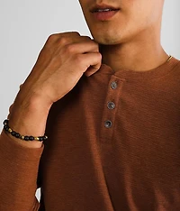 Textured Knit Henley