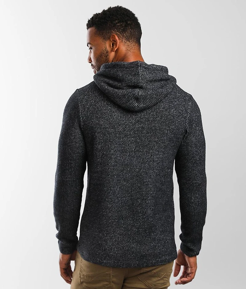 Fleece Waffle Knit Hoodie