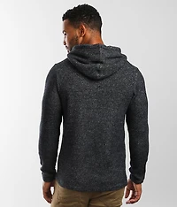 Fleece Waffle Knit Hoodie