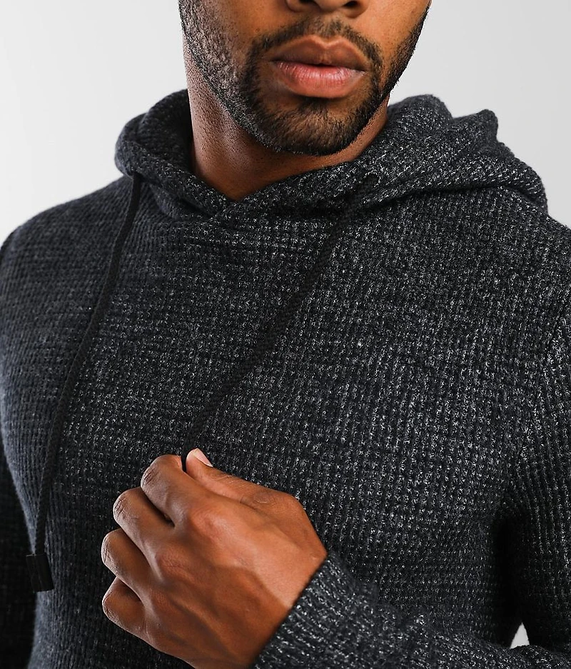 Fleece Waffle Knit Hoodie