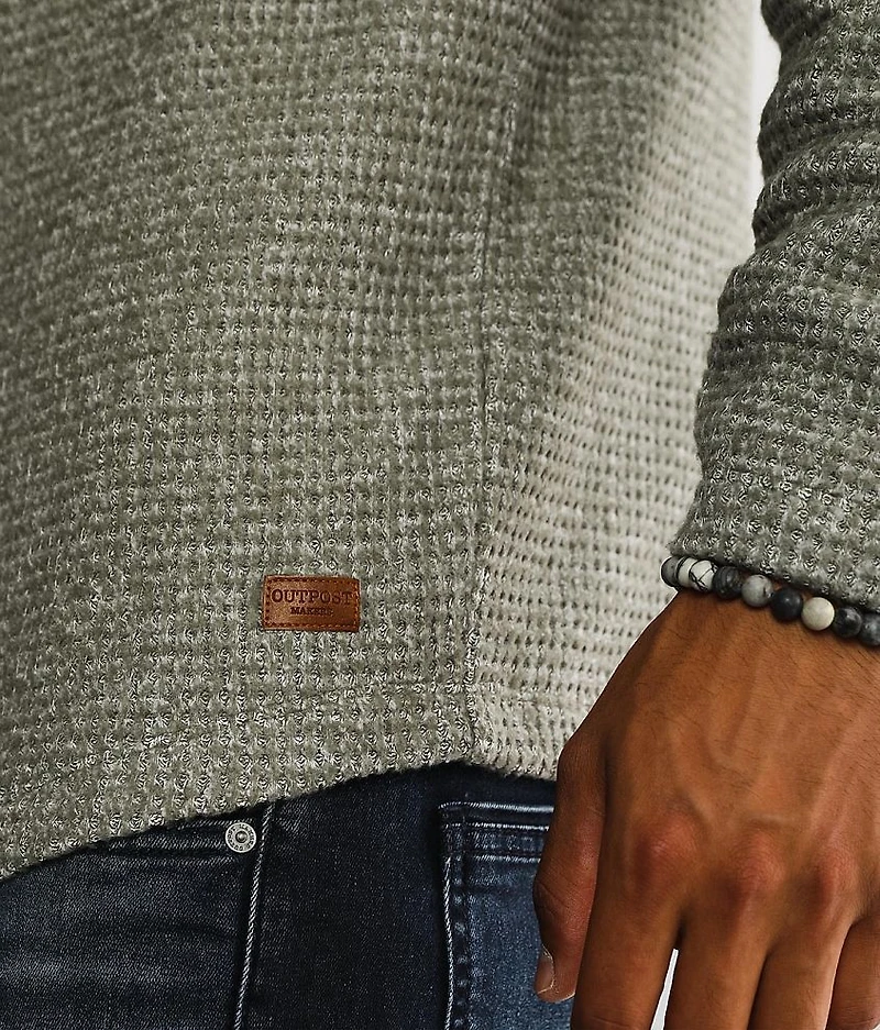 Waffle Knit Hoodie