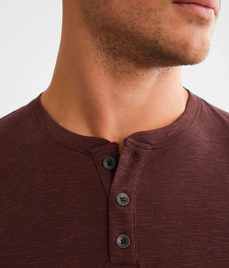 Slub Knit Henley