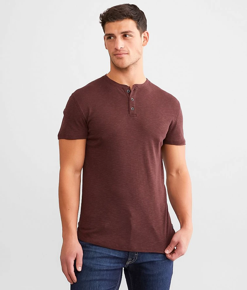 Slub Knit Henley