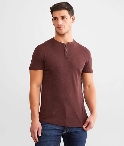 Slub Knit Henley