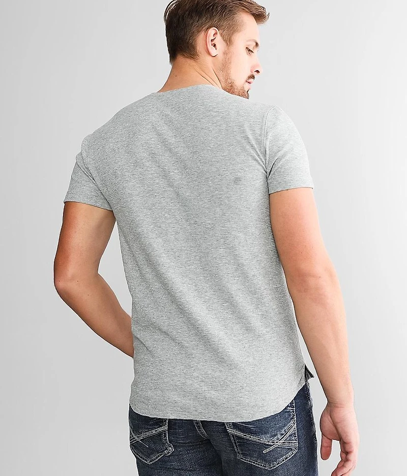 Textured Knit Henley