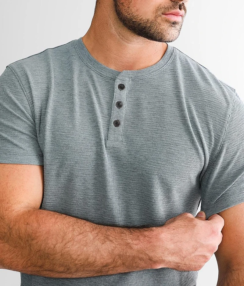 Textured Knit Henley