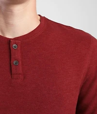 Brushed Knit Henley