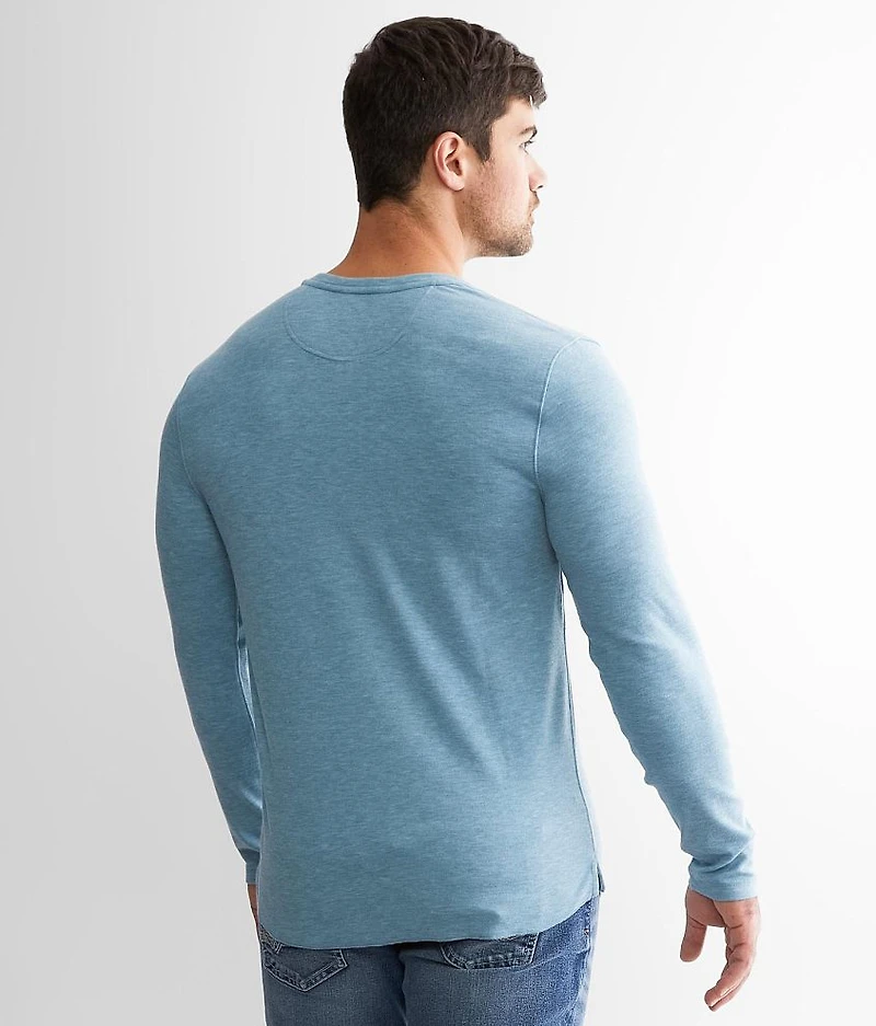 Brushed Knit Henley