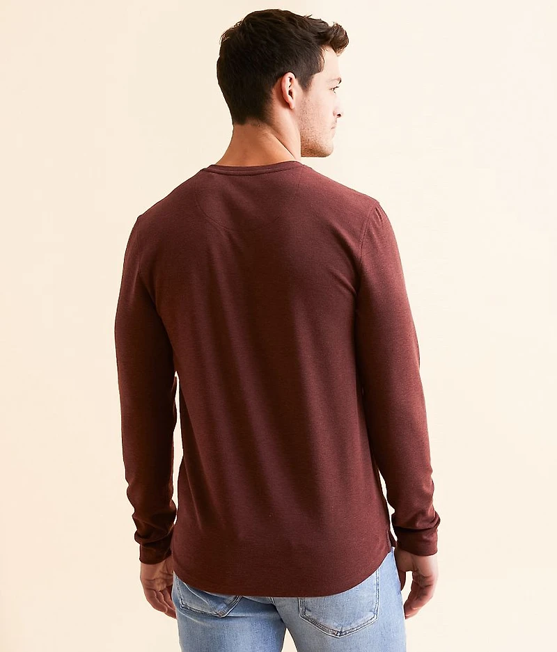 Brushed Knit Henley