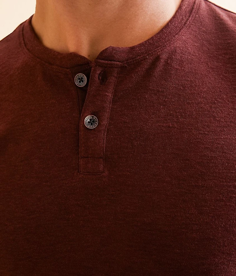 Brushed Knit Henley