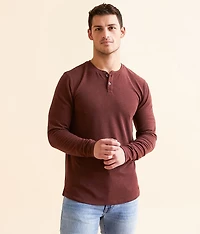 Brushed Knit Henley