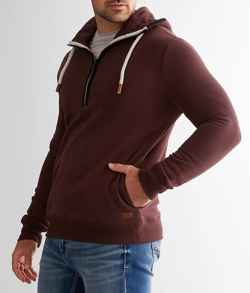 Hooded Quarter Zip Sweatshirt