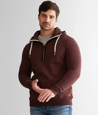 Hooded Quarter Zip Sweatshirt