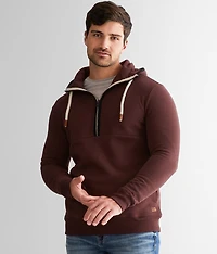 Hooded Quarter Zip Sweatshirt