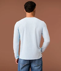 Textured Knit Henley