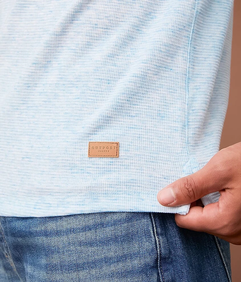 Textured Knit Henley