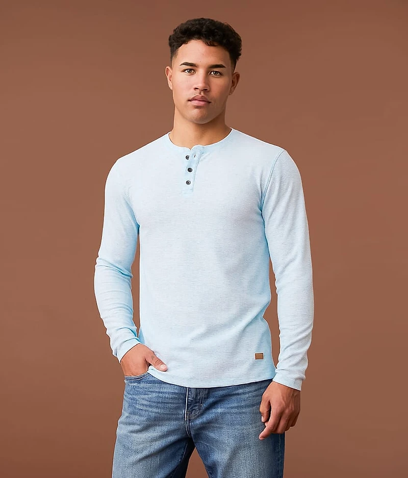 Textured Knit Henley