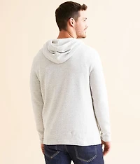 Heathered Henley Hoodie