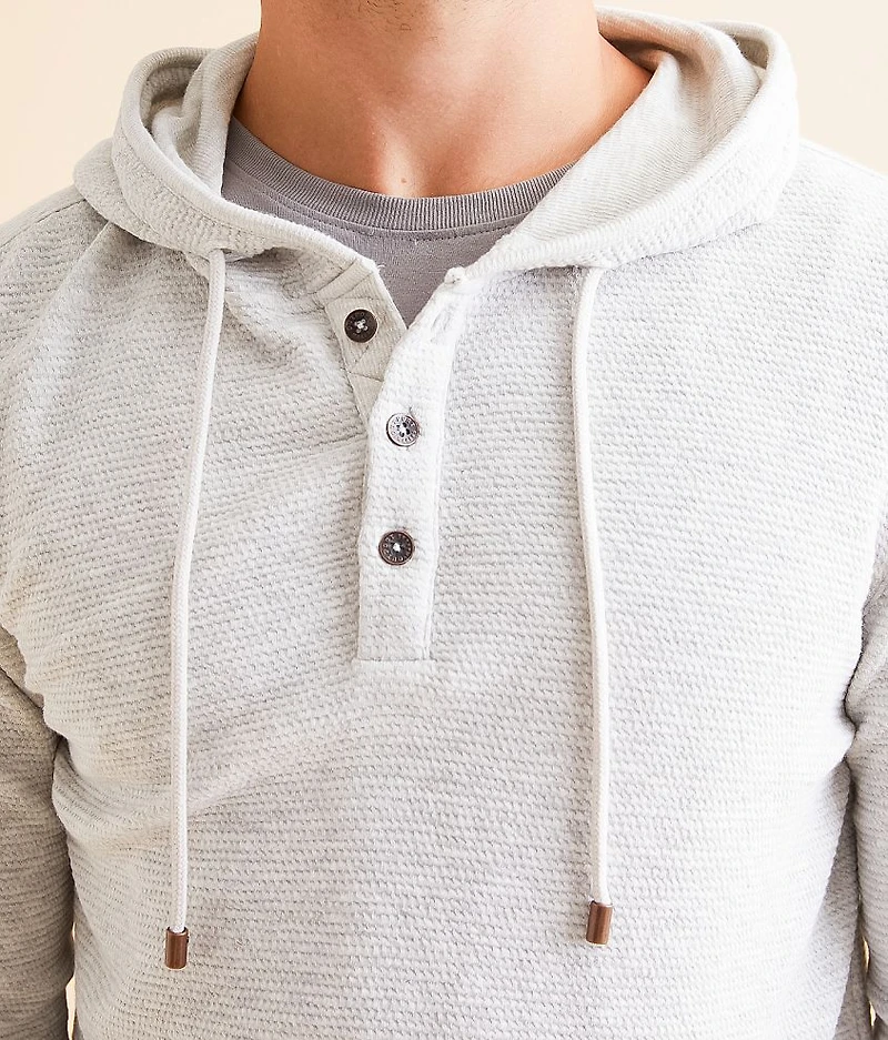 Heathered Henley Hoodie