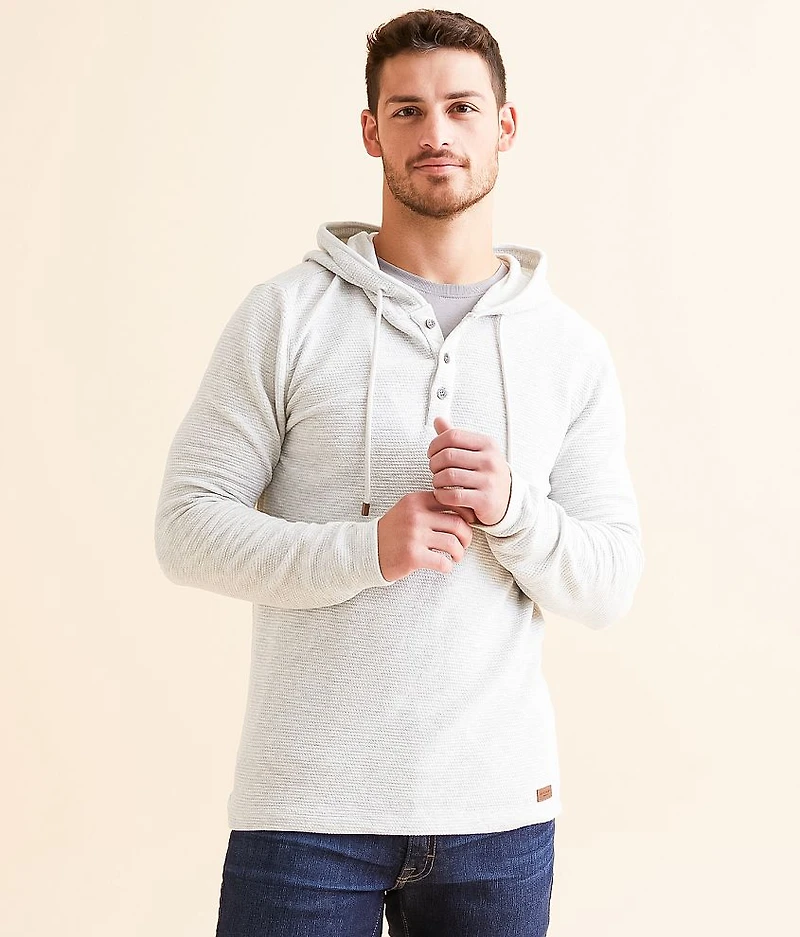 Heathered Henley Hoodie