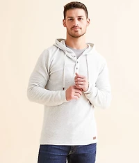 Heathered Henley Hoodie