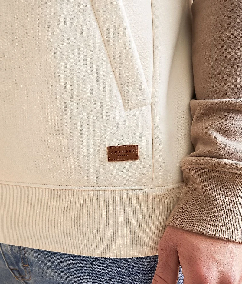 Color Block Hooded Sweatshirt