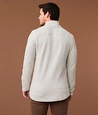 Textured Quarter Zip Pullover