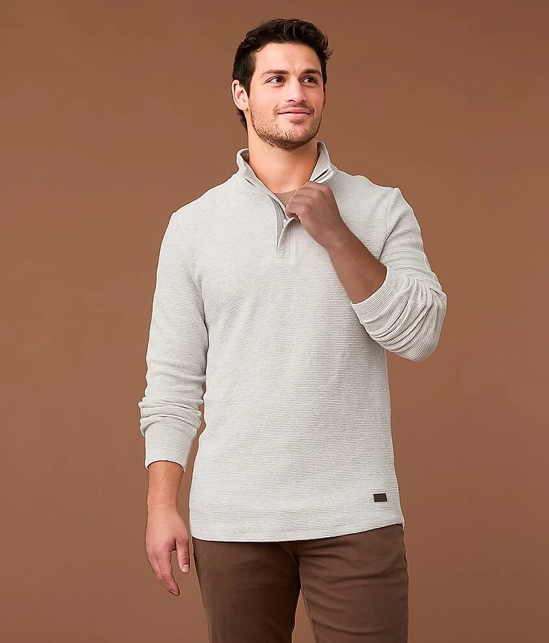 Textured Quarter Zip Pullover