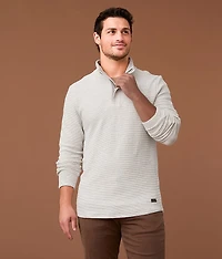Textured Quarter Zip Pullover