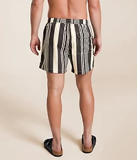 Striped Volley Swim Trunks