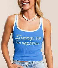 On Vacation Cropped Tank Top