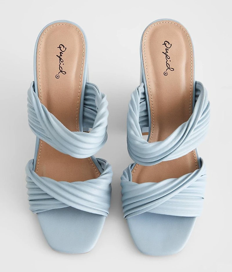 Cage Double Twist Heeled Sandal