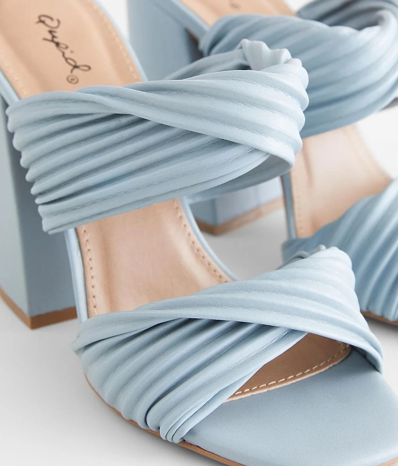 Cage Double Twist Heeled Sandal