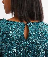 Sequin Dolman Top