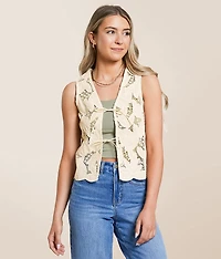 Crochet Front Tie Tank Top