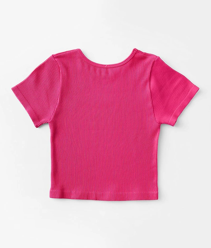 Girls - Ribbed T-Shirt