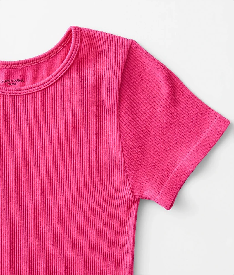 Girls - Ribbed T-Shirt