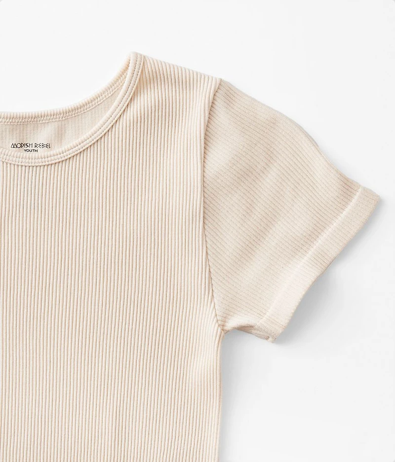 Girls - Ribbed T-Shirt