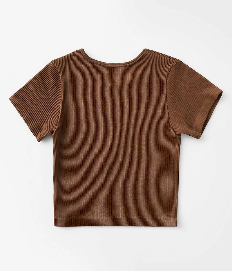 Girls - Ribbed T-Shirt