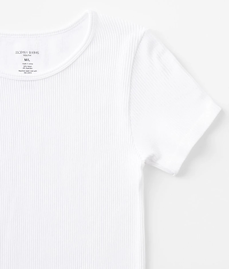 Girls - Ribbed T-Shirt