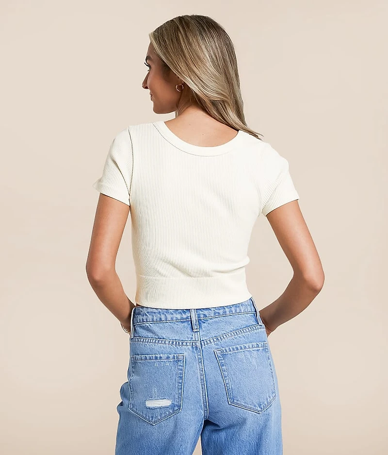 Ribbed Stretch Top