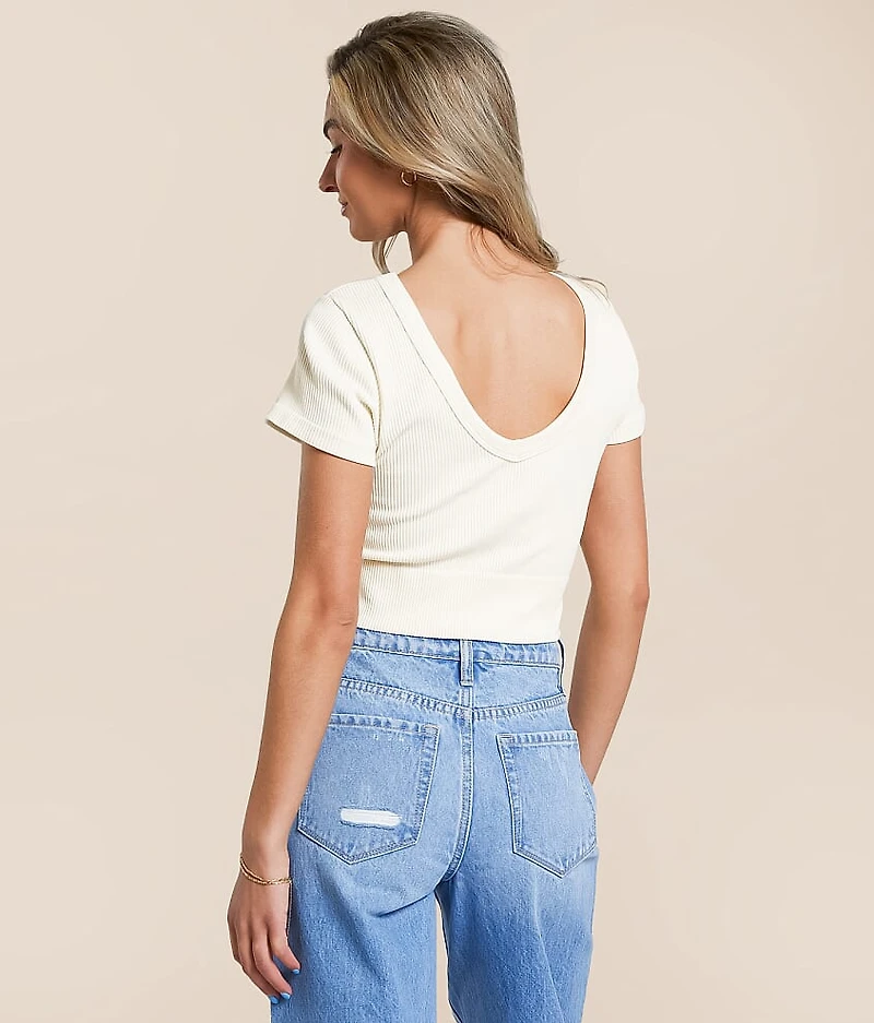 Ribbed Stretch Top