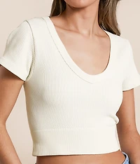 Ribbed Stretch Top