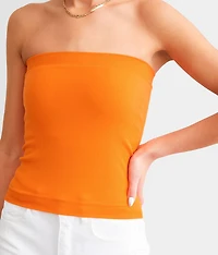 Ribbed Seamless Tube Top