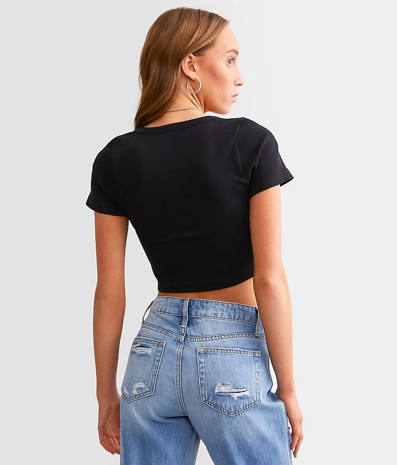 Square Neck Cropped Top