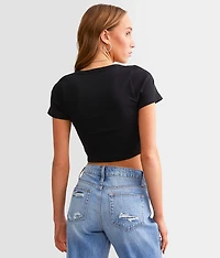 Square Neck Cropped Top
