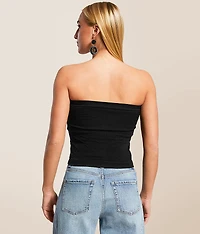Textured Seamless Stretch Tube Top