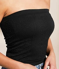 Textured Seamless Stretch Tube Top