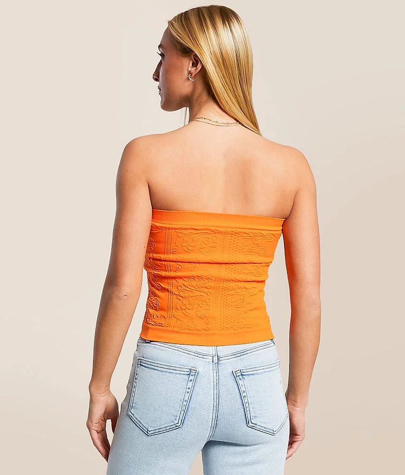 Textured Seamless Stretch Tube Top