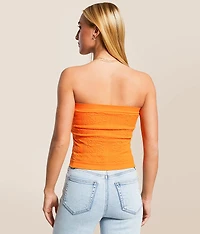 Textured Seamless Stretch Tube Top